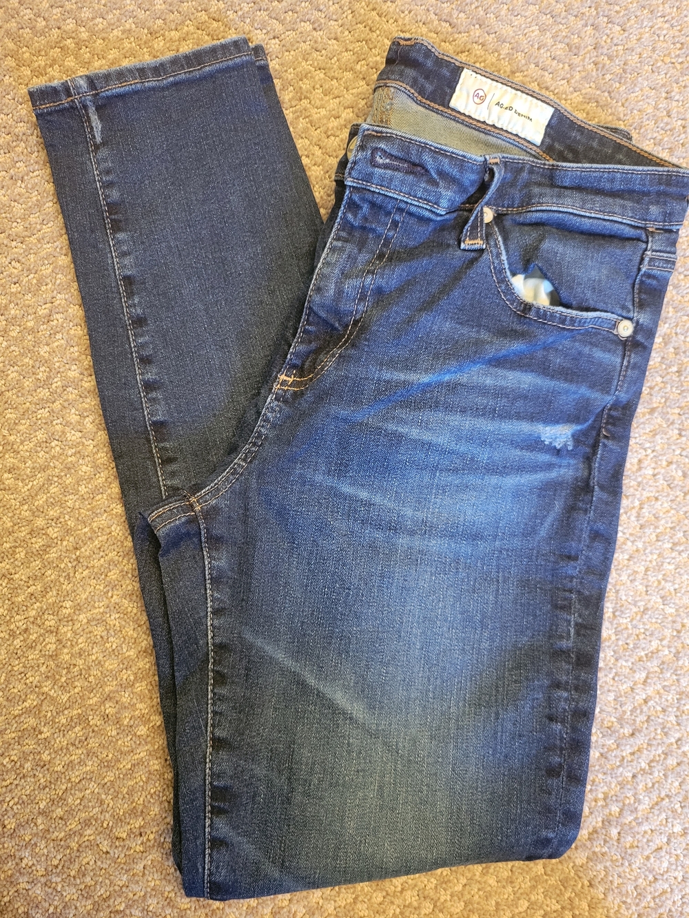 Ag Adriano Goldschmied Slim Women's Jeans - Dark Blue Wash
